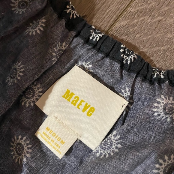 Anthropologie Maeve maiden off shoulder blouse M - Picture 7 of 8